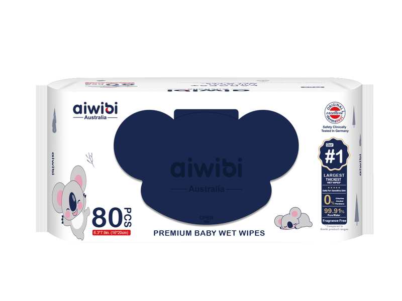 Aiwibi Պրեմիում Թաց Անձեռոցիկ 80 հատ